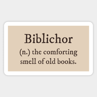 Dark Academia: Biblichor Definition Magnet